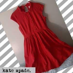 Classic kate spade.♠️  Tangerine "eyelet" dress..